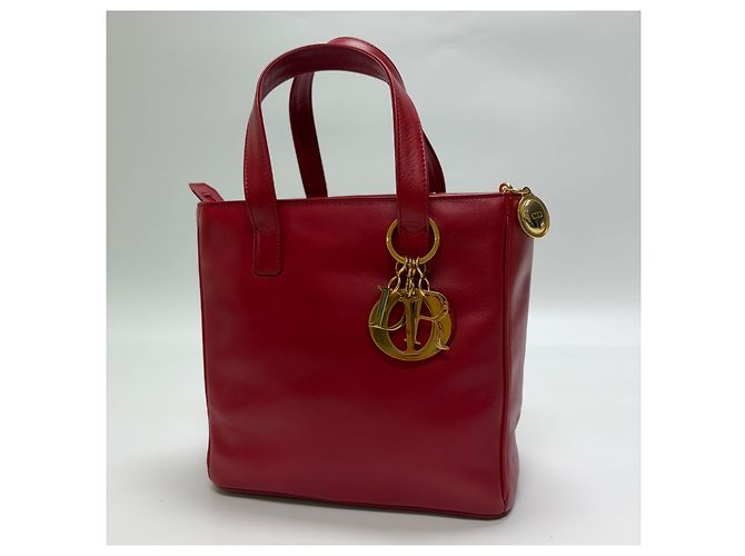 Dior Tote Bag Rot Stoff - Ansicht 3