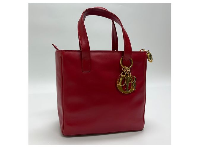 Dior Tote Bag Rot Stoff - Ansicht 4
