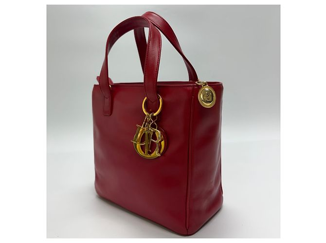Dior Tote Bag Rot Stoff - Ansicht 5