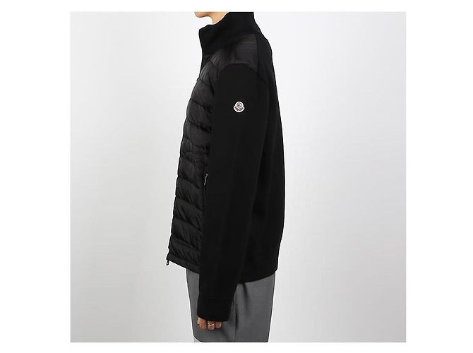 Moncler Cardigan mit Reißverschluss und Logo-Patch Schwarz - Ansicht 11