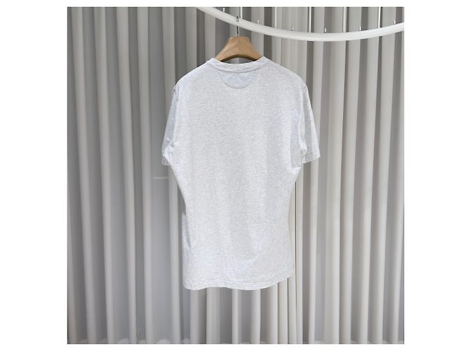 Brunello Cucinelli Baumwoll-T-Shirt mit Logo-Tasche, Rundhals, kurzärmelig, weiß - Ansicht 6