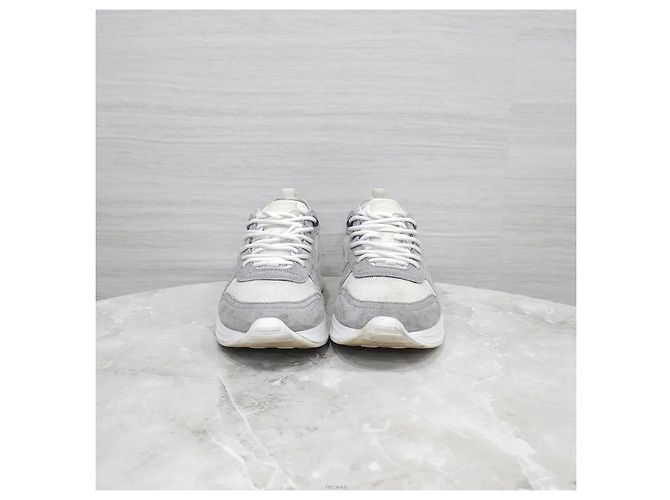 Dior Baskets techniques Runner en daim gris Marron - vue 2