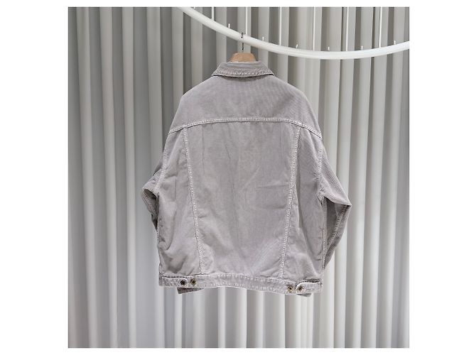 Miu Miu Blouson in velluto a coste lavato Grigio Marrone - vista 6