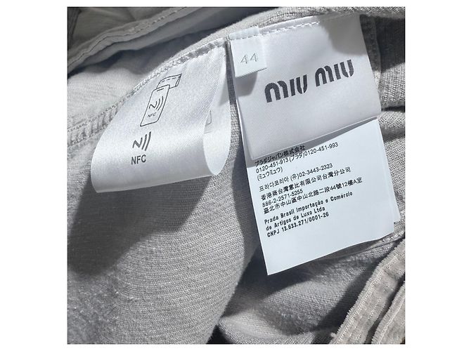 Miu Miu Blouson in velluto a coste lavato Grigio Marrone - vista 7