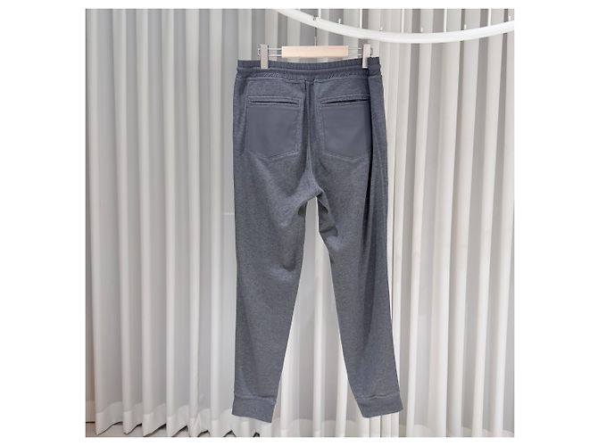 Brunello Cucinelli Cotton Dark Gray Elasticated Training Pants Brown - view 5