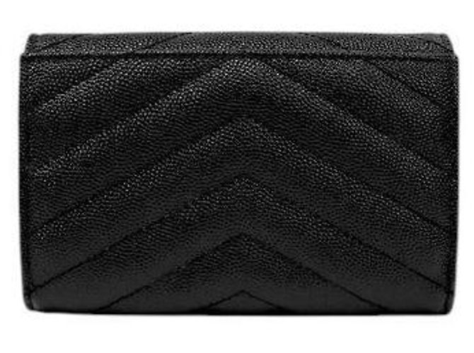 Saint Laurent Tarjetero sobre acolchado negro - vista 3
