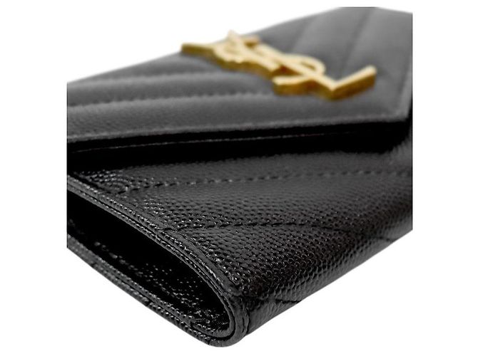 Saint Laurent Tarjetero sobre acolchado negro - vista 5