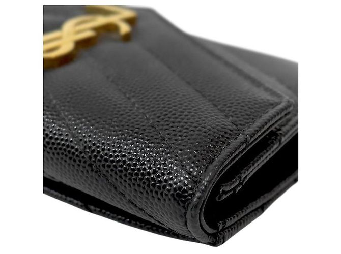 Saint Laurent Tarjetero sobre acolchado negro - vista 6