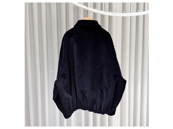 Miu Miu Cord Blouson Jacke Navy Blau - Ansicht 7