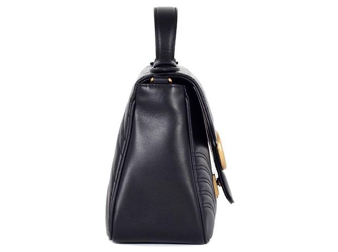 Gucci Borsa a spalla e a mano GG Marmont Matelassé con manico superiore DTDIT Black Nero - vista 2