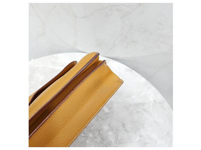 Hermès Mallette Depeche Sesame Gold Doré - vue 7