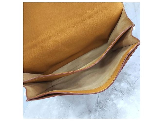 Hermès Mallette Depeche Sesame Gold Doré - vue 8