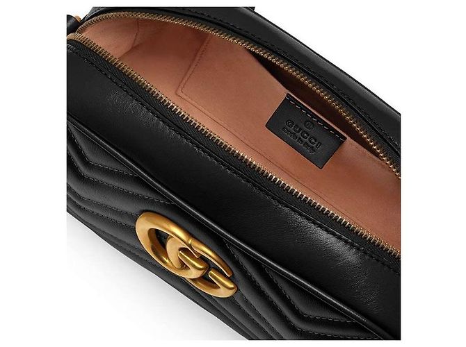Gucci Bolsa de Ombro Marmont Matelassé Black - vista 2