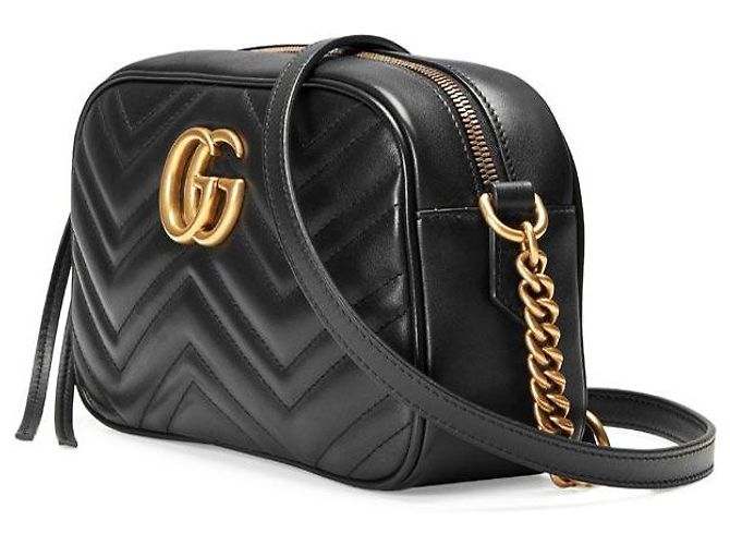 Gucci Bolsa de Ombro Marmont Matelassé Black - vista 3