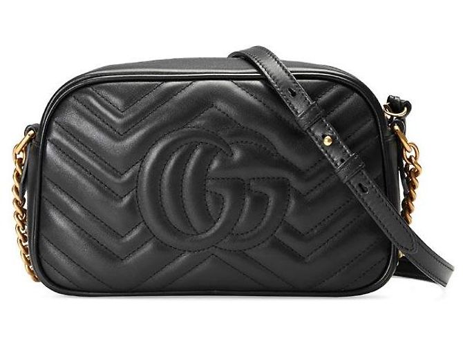 Gucci Bolsa de Ombro Marmont Matelassé Black - vista 4