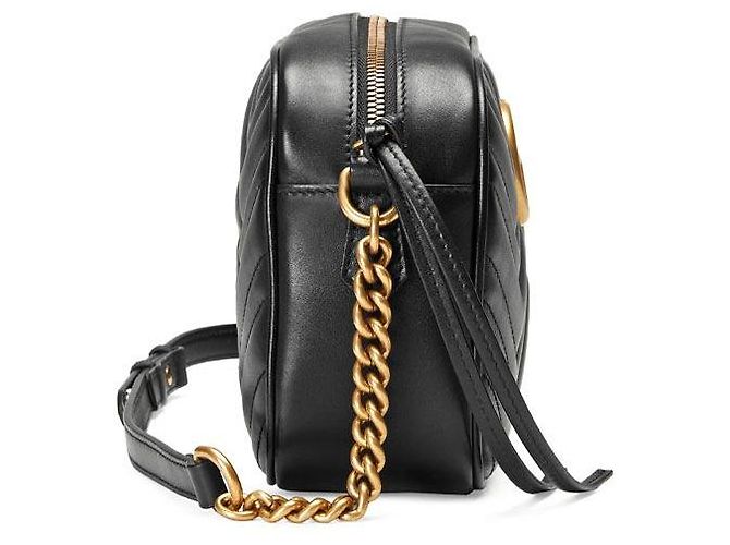 Gucci Bolsa de Ombro Marmont Matelassé Black - vista 5
