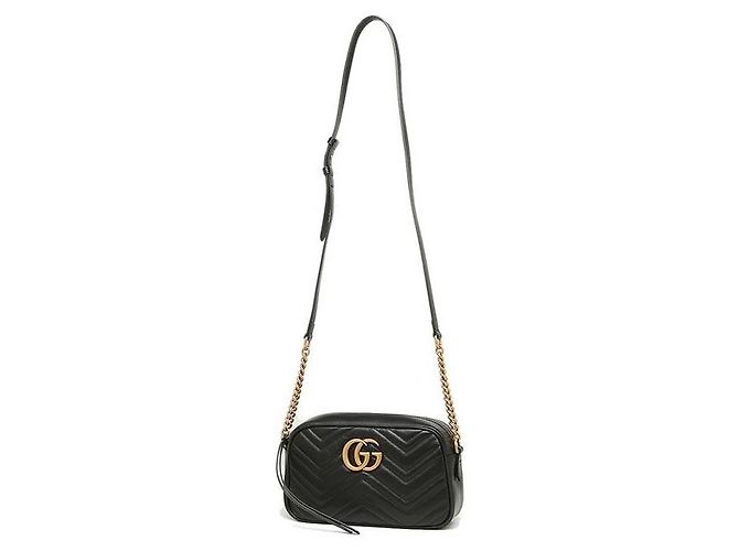 Gucci Bolsa de Ombro Marmont Matelassé Black - vista 7