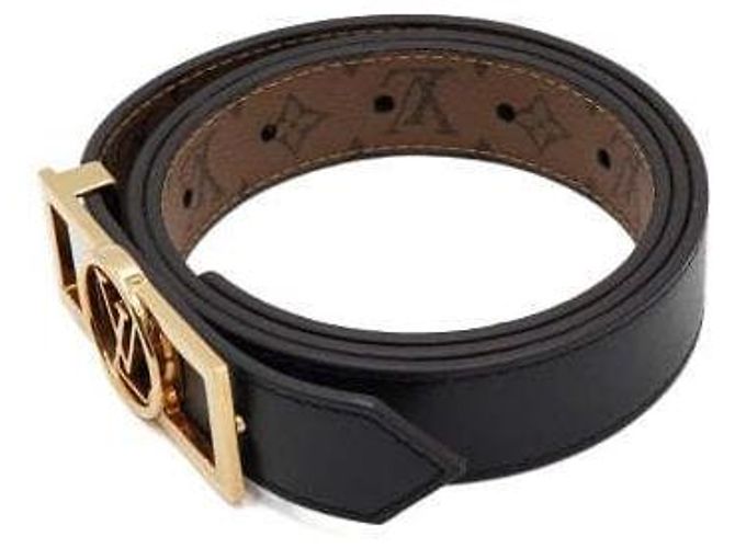Louis Vuitton Cinturón reversible para mujer Monogram Dauphine Negro - vista 2