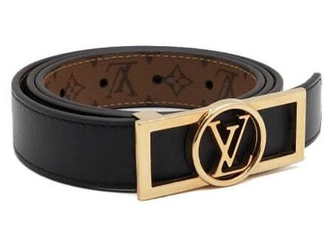 Louis Vuitton Cinturón reversible para mujer Monogram Dauphine Negro - vista 3