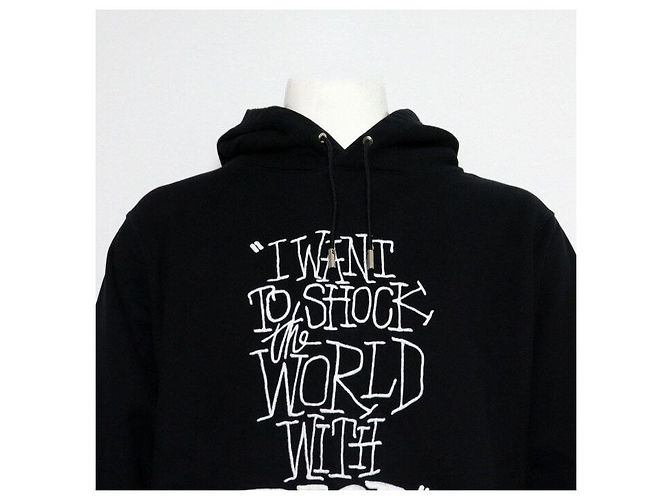 Dior Shock The World Oversized Hoodie für Herren Schwarz - Ansicht 2