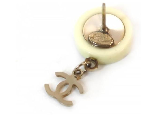 Chanel Pendientes redondos Coco CC Blanco - vista 4