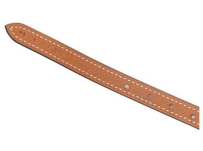 Hermès Cinturón reversible para mujer Swift Epaisse con hebilla oro rosa Castaño - vista 6
