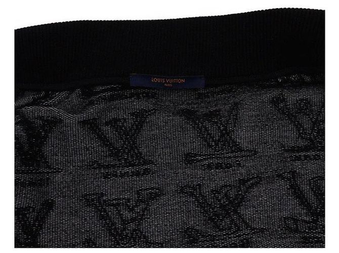 Louis Vuitton Giacca Bomber in cotone nera con logo cartoon da uomo Nero - vista 5