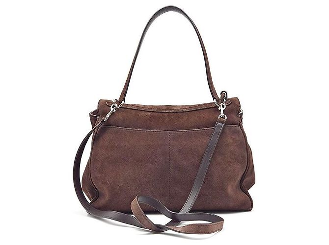 Borsa Balenciaga Suede Rodeo Medium Marrone in scamosciato - vista 3