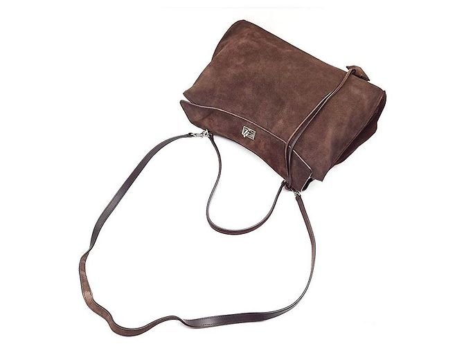 Borsa Balenciaga Suede Rodeo Medium Marrone in scamosciato - vista 4