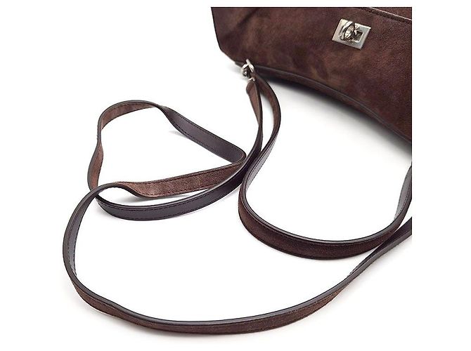 Borsa Balenciaga Suede Rodeo Medium Marrone in scamosciato - vista 5