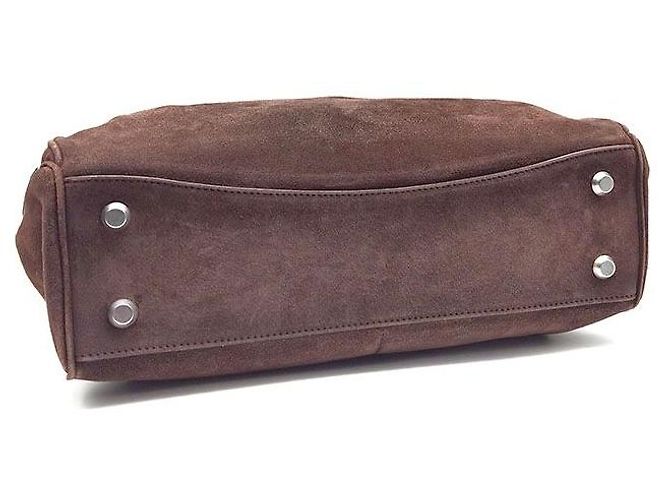 Borsa Balenciaga Suede Rodeo Medium Marrone in scamosciato - vista 7