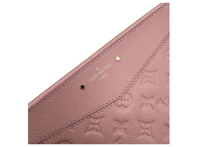 Louis Vuitton Borsa a Pochette Daily Clutch Monogram Empreinte Rose Powder Rosa - vista 10