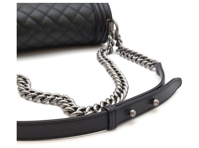 Chanel Boy Bag Medium Caviar Black Schwarz - Ansicht 13