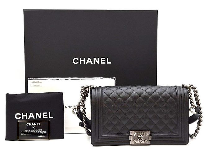 Chanel Boy Bag Medium Caviar Black Schwarz - Ansicht 2