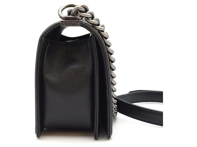 Chanel Boy Bag Medium Caviar Black Schwarz - Ansicht 7