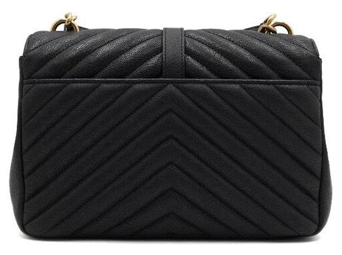 Saint Laurent Borsa Tote Monogram Matelassé Medium, Borsa a Tracolla e a Spalla Black Gold Nero - vista 4
