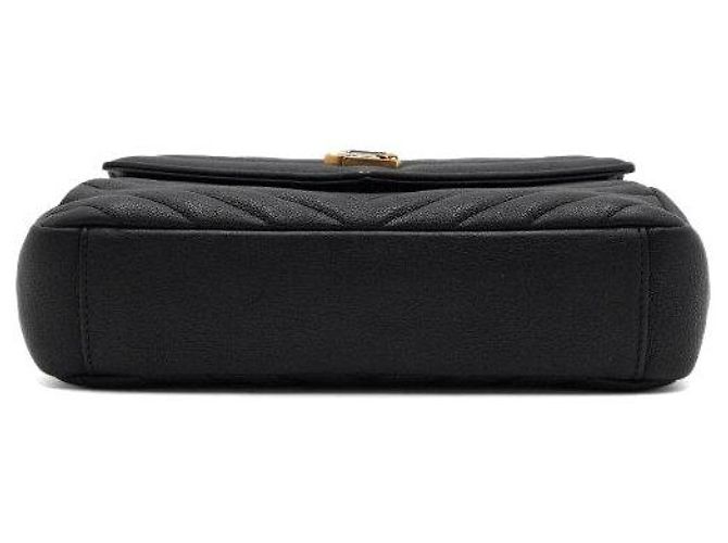 Saint Laurent Borsa Tote Monogram Matelassé Medium, Borsa a Tracolla e a Spalla Black Gold Nero - vista 7