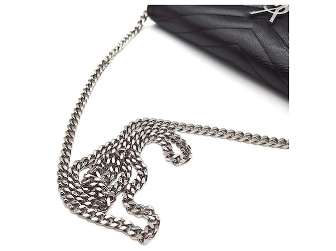 Saint Laurent Borsa a tracolla Monogram Cassandra Chain Nero - vista 5