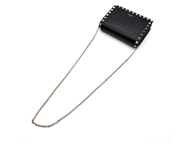 Valentino Borsa a tracolla Rockstud Mini Chain Nero - vista 4