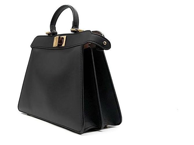 Fendi I SEE U Peekaboo Small Borsa a mano in pelle nera Nero - vista 2