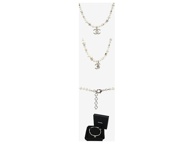Chanel Collana Choker di Perle Argento - vista 2