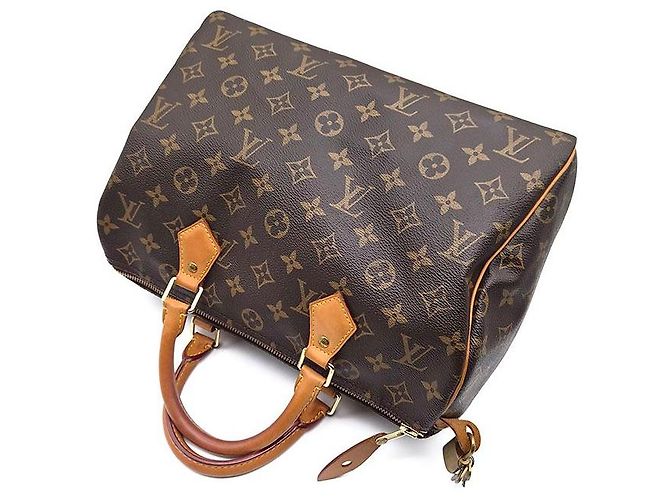 Louis Vuitton Monogram Speedy 30 Marrone - vista 4