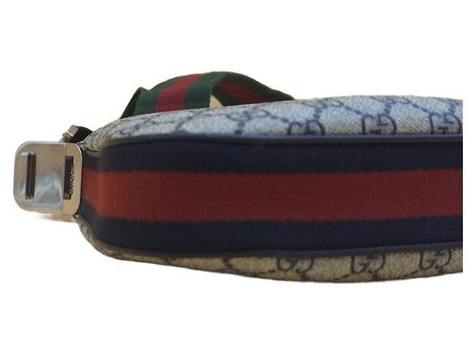 Gucci Borsa a tracolla piccola Attache GG Supreme Canvas Brown Marrone - vista 6