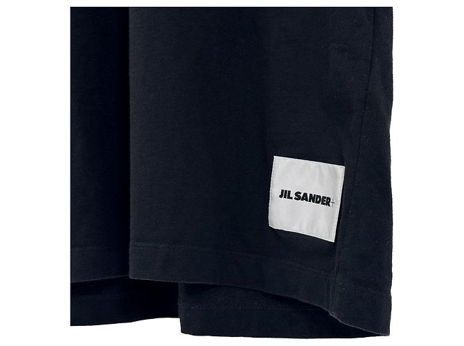 Jil Sander Bio-Baumwoll-T-Shirt mit Logo-Patch für Herren - Schwarz - Ansicht 8