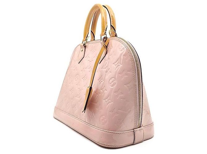 Louis Vuitton Alma PM Borsa Tote in pelle rosa - vista 2