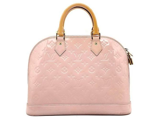Louis Vuitton Alma PM Borsa Tote in pelle rosa - vista 3