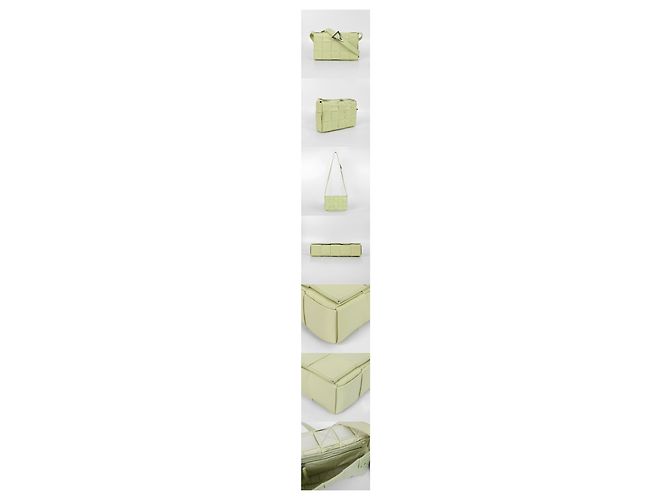 Bottega Veneta Borsa Casette Ice Cream Bianco - vista 2
