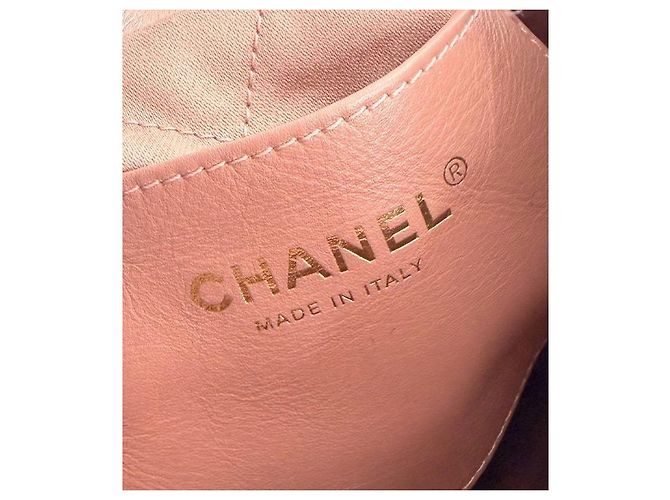 Chanel Mini borsa a tracolla rosa metallizzato - vista 10