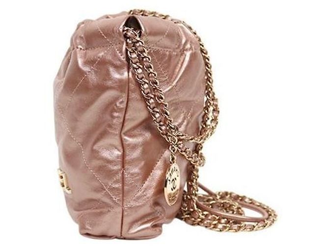 Chanel Mini borsa a tracolla rosa metallizzato - vista 2