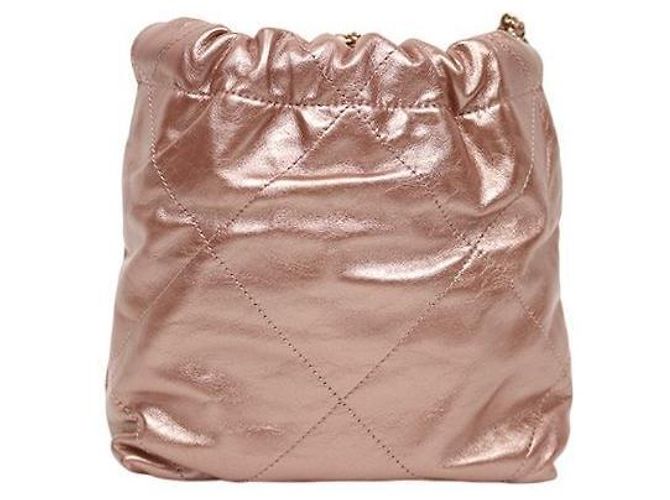 Chanel Mini borsa a tracolla rosa metallizzato - vista 3